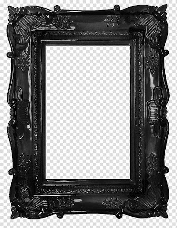 K Watchers, rectangular black wooden frame transparent background PNG clipart