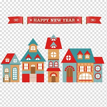 K11 Art Mail Christmas Illustration, Christmas town transparent background PNG clipart