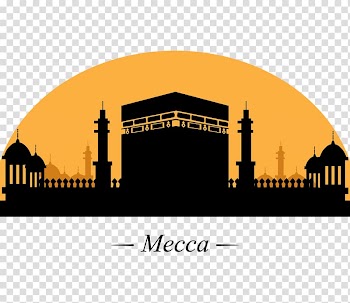 Kaaba Mecca animated illustration, Mecca Graphic design , Landmarks transparent background PNG clipart