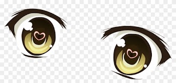 Kaga Koko Eyes - Brown Anime Eyes Transparent