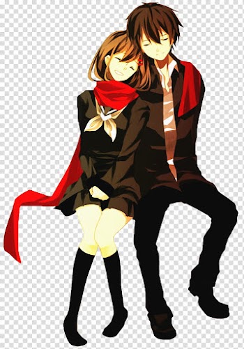 Kagerou Couple, male and female anime character transparent background PNG clipart