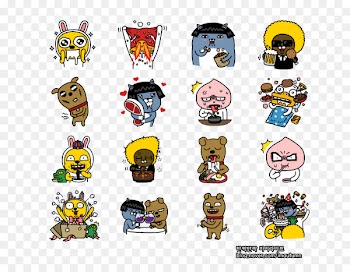 Kakao Friends KakaoTalk Emoticon Sticker - kakaofriends 