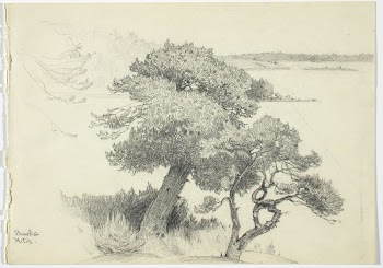 Kaksi mäntyä, benskär, 1929 - | Free Photo - rawpixel