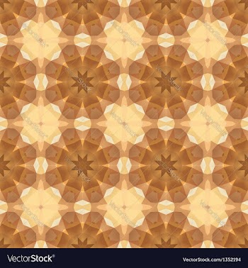  					Kaleidoscope abstract gold pattern vector image														