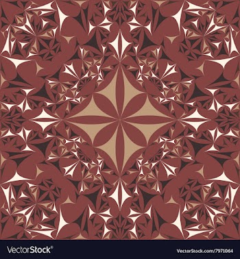 Kaleidoscope Inspired Floral Background vector image