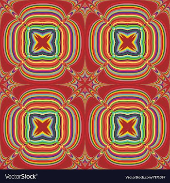 Kaleidoscope Inspired Floral Background vector image