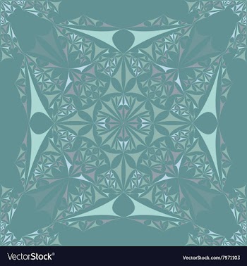 Kaleidoscope Inspired Floral Background vector image