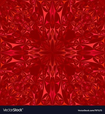Kaleidoscope Inspired Floral Background vector image