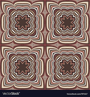 Kaleidoscope Inspired Floral Background vector image
