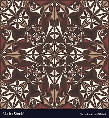 Kaleidoscope Inspired Floral Background vector image