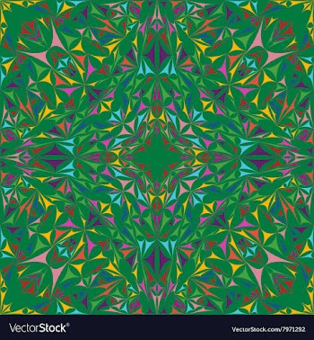 Kaleidoscope Inspired Floral Background vector image