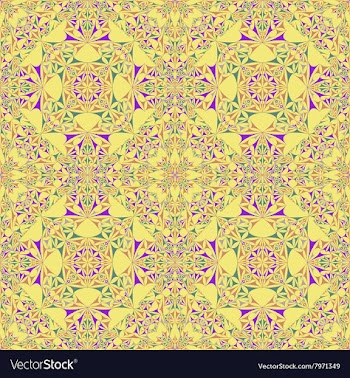 Kaleidoscope Inspired Floral Background vector image
