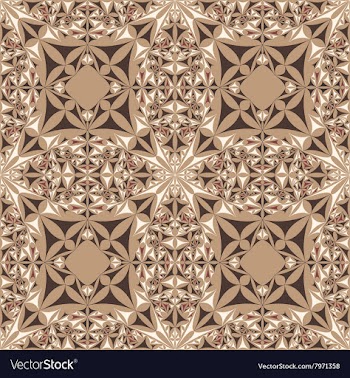 Kaleidoscope Inspired Floral Background vector image