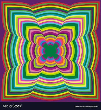 Kaleidoscope Inspired Floral Background vector image