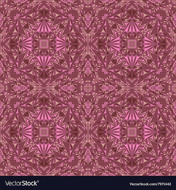 Kaleidoscope Inspired Floral Background vector image