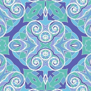 Kaleidoscope patterns seamless, blue and pink abstract illustration transparent background PNG clipart