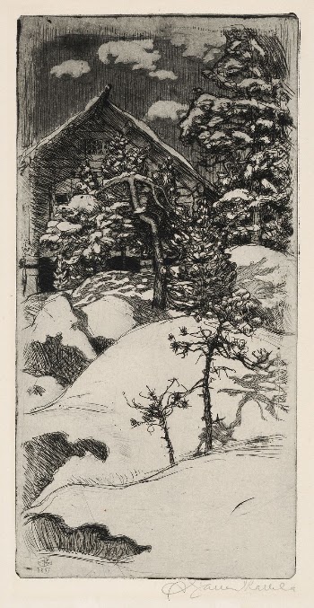 Kalela in winter, 1897, by Akseli | Free Photo - rawpixel