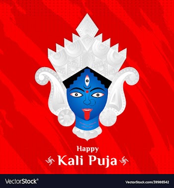kali puja celebration social media template design