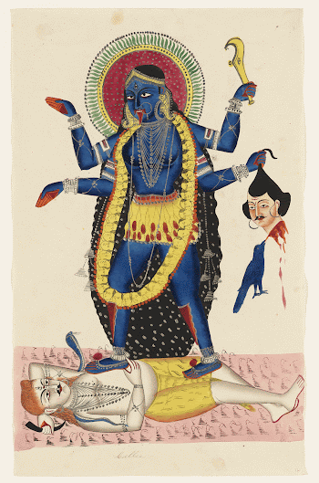 Kali Trampling Upon Shiva (1854&ndash;1855) | Free Photo - rawpixel