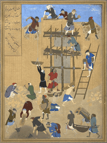 Kamal-ud-din Bihzad - Construction of the fort | Free Photo - rawpixel