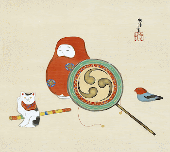 Kamisaka Sekka's Toys (1920-1930). Original | Free Photo Illustration - rawpixel