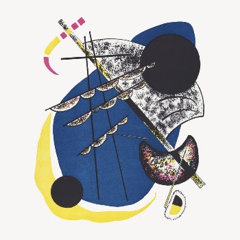 Kandinsky's Kleine Welten II collage | Free PSD Illustration - rawpixel