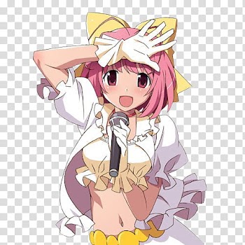 Kanon Nakagawa No , pink haired female anime character transparent background PNG clipart