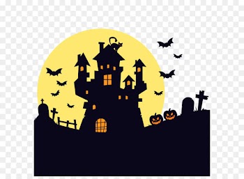 Kansas Pumpkin pie Scary Maze Prank Falling Balls Stickman - Vector Halloween haunted house outline 