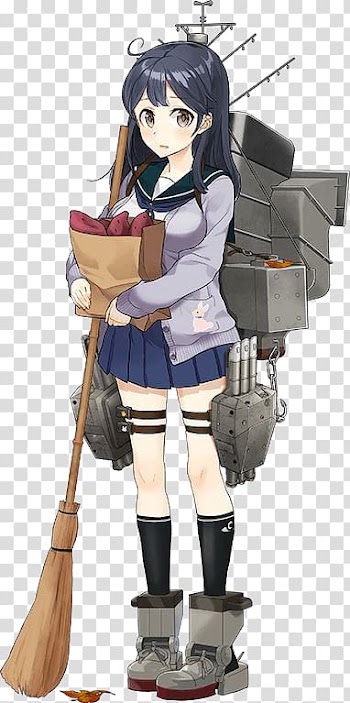 Kantai Collection Japanese destroyer Ushio Pacific saury Autumn Japanese destroyer Shimakaze, autumn transparent background PNG clipart