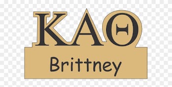 Kappa Alpha Theta Sorority Name Tags - Greek Alphabet