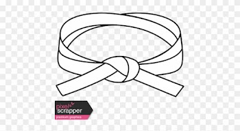 Karate Belt 1 White Illustration Graphic By Pixel Scrapper - Passion Word Art