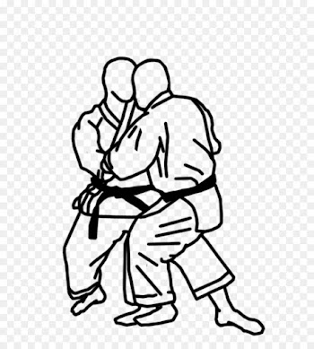 Karate, Karate Throws, Throw, Line Art, White PNG