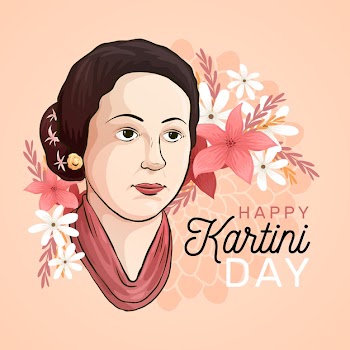 Kartini day concept Free Vector