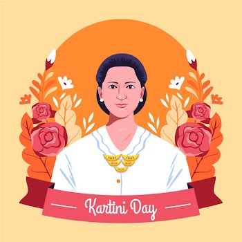 Kartini day concept Free Vector