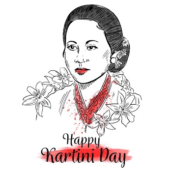 Kartini day portrait of hero Free Vector