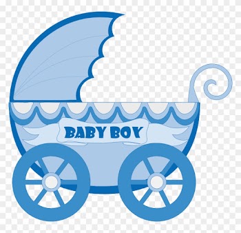 Kartki Free Ideas - Baby Stroller Clipart Blue