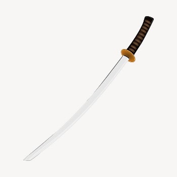 Katana sword clipart, weapon illustration | Free Vector - rawpixel
