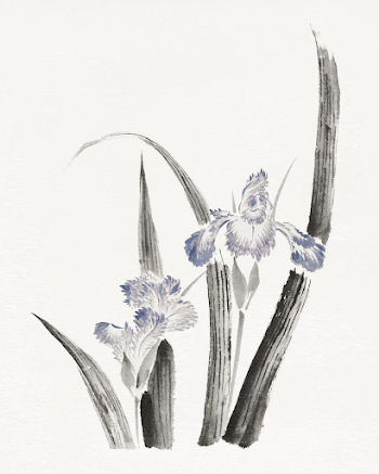 Katsushika Hokusai&rsquo;s Japanese iris flower, | Free Photo Illustration - rawpixel