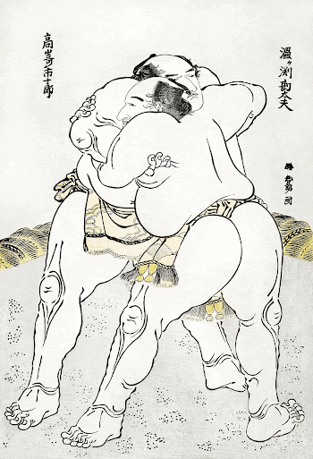 Katsushika Hokusai&rsquo;s sumo wrestlers (1760&ndash;1849) | Free Photo Illustration - rawpixel