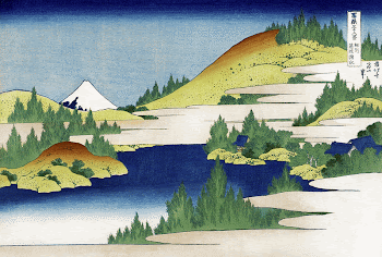 Katsushika Hokusai's Hakone Lake in Sagami | Free Photo Illustration - rawpixel