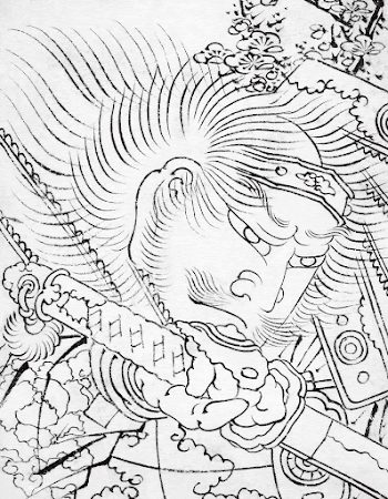 Katsushika Hokusai's Hoofd van een | Free Photo Illustration - rawpixel