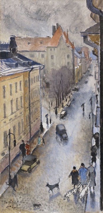 Katunäkymä, 1930, Alvar Cawén | Free Photo - rawpixel