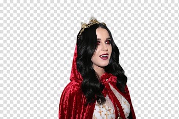 Katy Darks Perry, Katy Perry in red robe transparent background PNG clipart