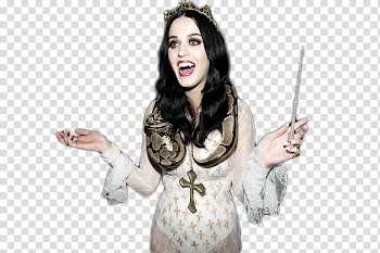Katy Darks Perry, Katy Perry smiling and holding a wand transparent background PNG clipart
