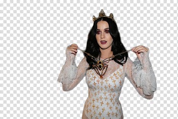 Katy Darks Perry, standing Katy Perry holding gray rope transparent background PNG clipart