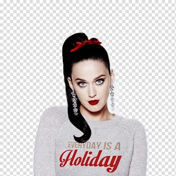 Katy Perry Christmas transparent background PNG clipart