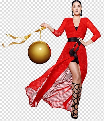 Katy Perry Christmas transparent background PNG clipart