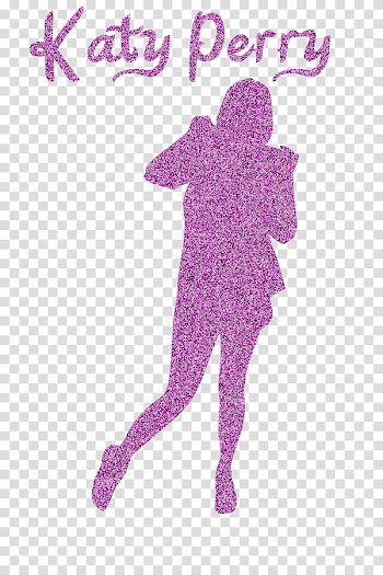 Katy Perry Silueta Glitter transparent background PNG clipart