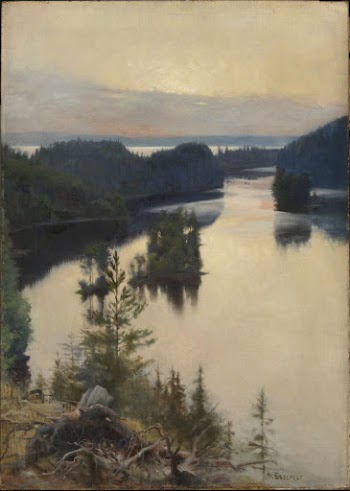 Kaukola ridge at sunset, 1889 | Free Photo - rawpixel