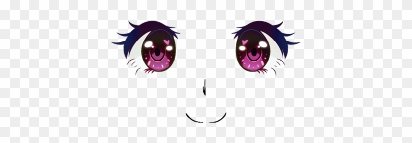 Kawaii Anime Face - Anime Eyes Transparent Background